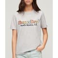 Miniatyrbild 4 av 6: Superdry Rainbow Logo Relaxed T-shirt Med Korta ärmar Grå L Kvinna