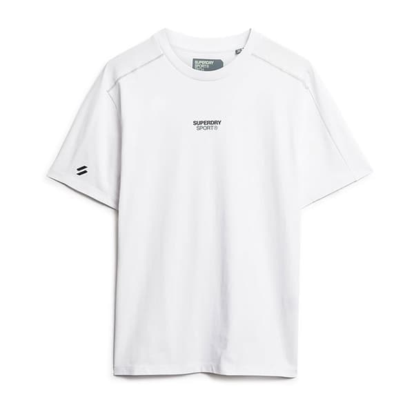 Superdry Sport Tech Logo Relaxed T-shirt Med Korta ärmar Vit 3XL Man