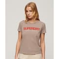 Miniatyrbild 4 av 6: Superdry Sportswear Logo Fitted T-shirt Med Korta ärmar Beige XL Kvinna