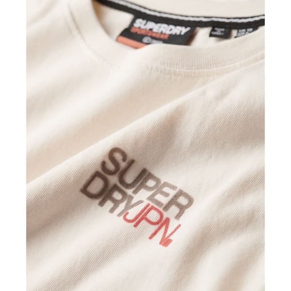 Superdry Sportswear Logo Fitted T-shirt Med Korta ärmar Beige XL Kvinna