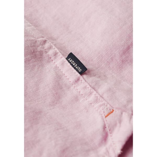 Superdry Studios Casual Linen T-shirt Med Korte ærmer Rosa S Mand