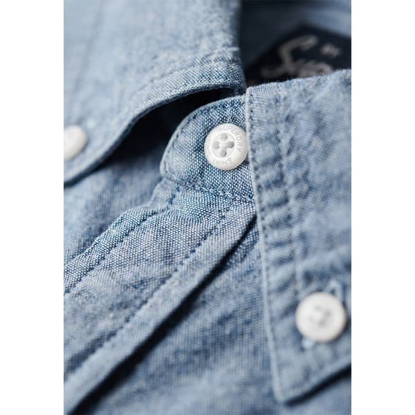 Superdry Vintage Chambray Lyhythihainen Paita Sininen S Mies