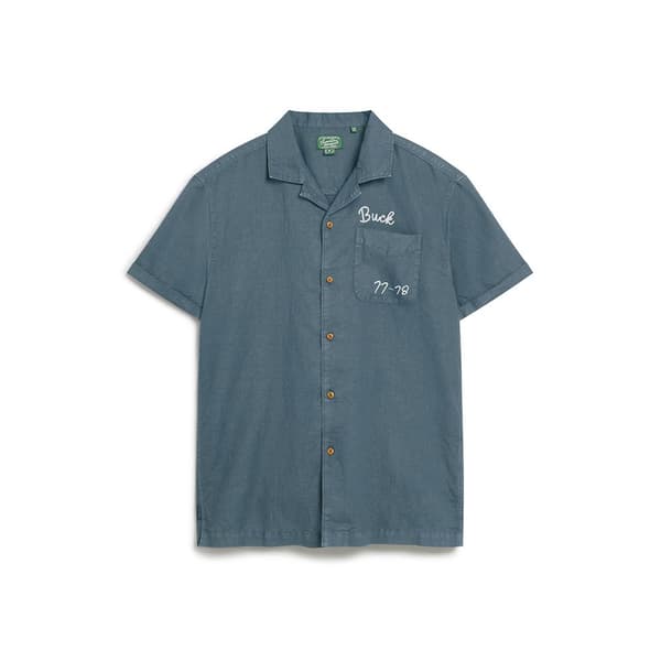 Superdry Vintage Resot Lyhythihainen Paita Sininen 3XL Mies