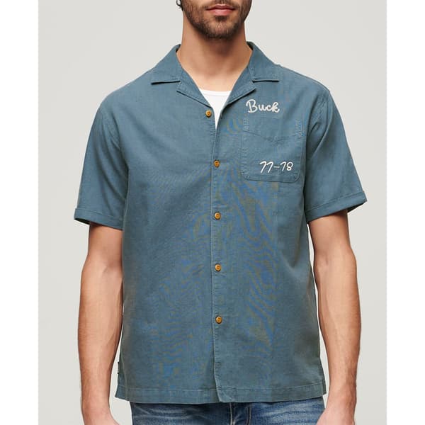 Superdry Vintage Resot Lyhythihainen Paita Sininen 3XL Mies
