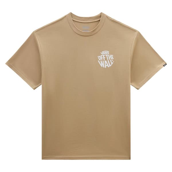 Vans Circle Loose Fit S T-shirt Med Korta ärmar Beige S Man