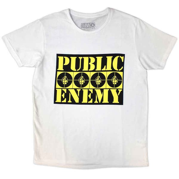Public Enemy Four Logos T Shirt White M