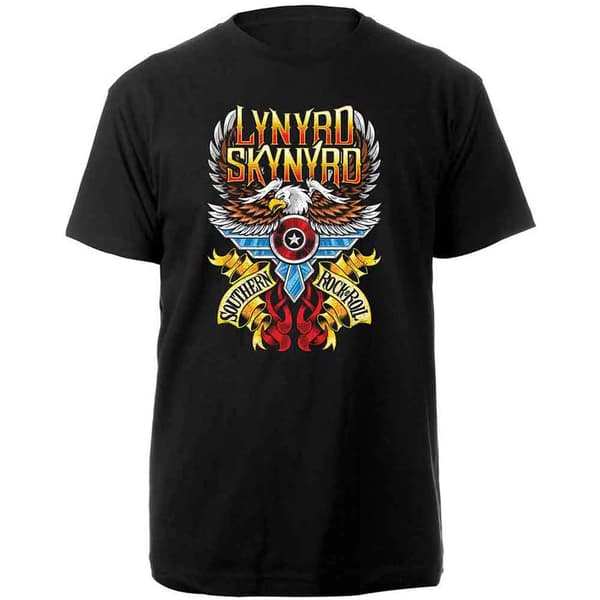 Lynyrd Skynyrd Southern Rock And Roll T Shirt Black XXL