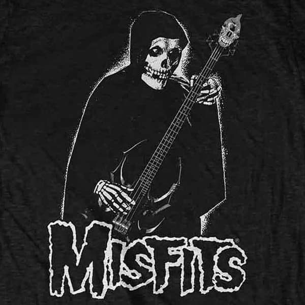 Misfits Bass Fiend Band Logo T Shirt
