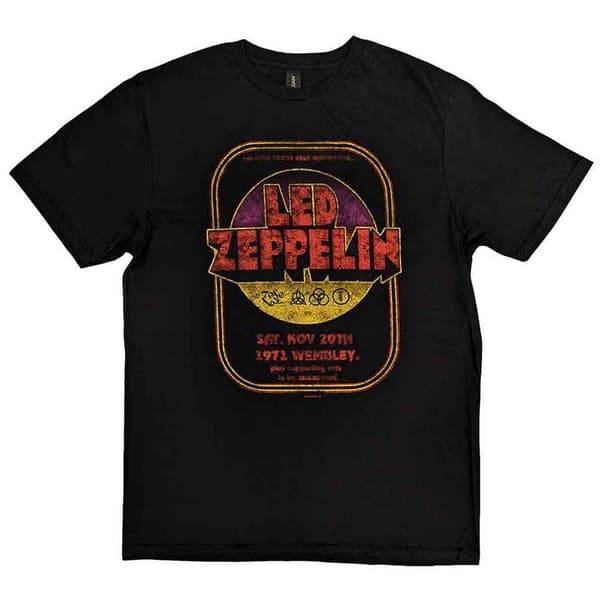 Led Zeppelin 1971 Wembley T Shirt
