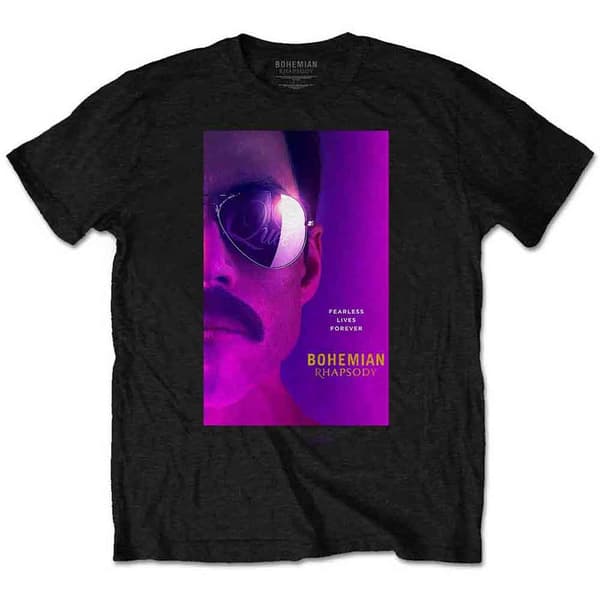 Queen Freddie Band Logo T Shirt Black XL