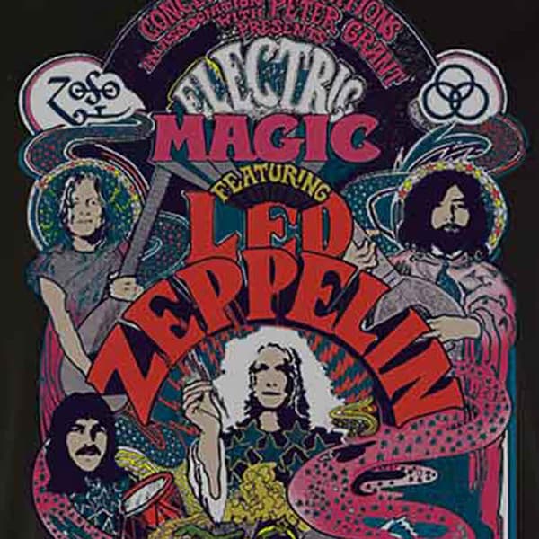 Led Zeppelin Full Colour Electric Magic T Shirt