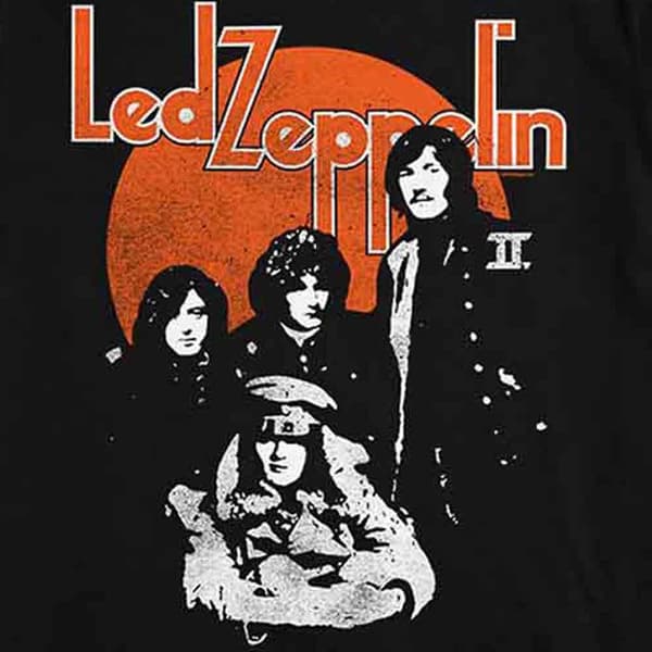 Led Zeppelin Orange Circle T Shirt