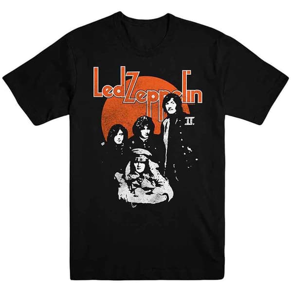 Led Zeppelin Orange Circle T Shirt