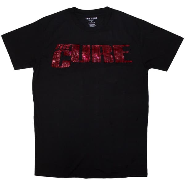 The Cure Diamante Band Logo T Shirt