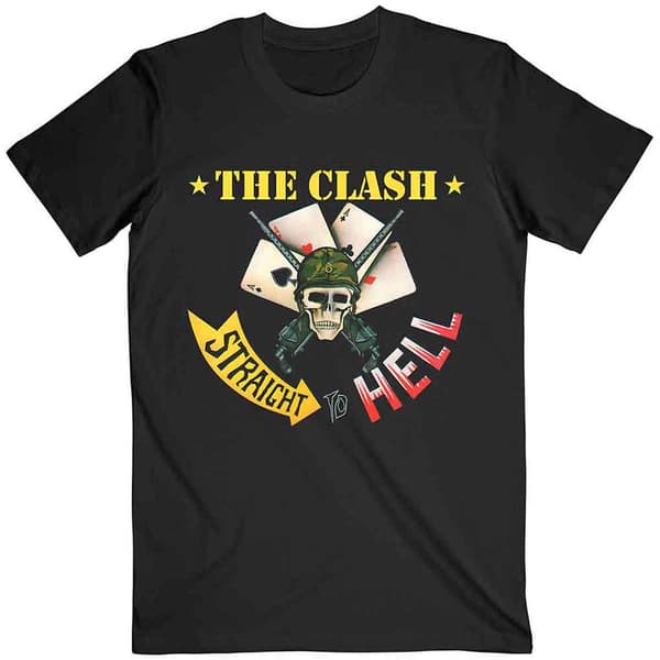The Clash Straight To Hell Single T Shirt Black XL