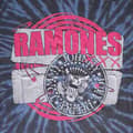 Miniatyrbild 2 av 4: Ramones Crest Psych Band Logo Dip Dye T Shirt