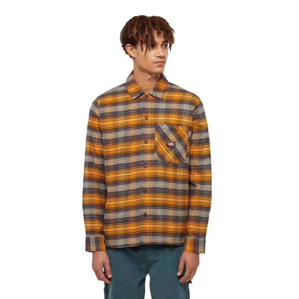Dickies Forest Check Skjorte Med Lange ærmer Flerfarvet L Mand