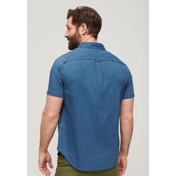 Superdry Vintage Loom Lyhythihainen Paita Sininen 2XL Mies