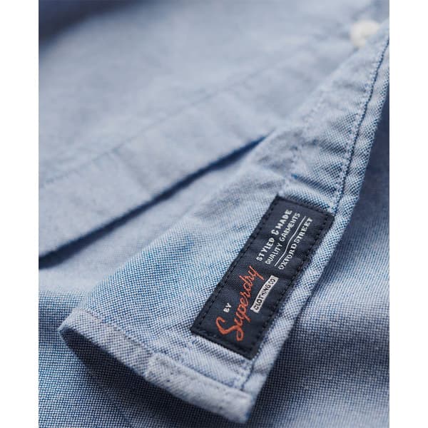 Superdry Vintage Oxford Lyhythihainen Paita Sininen S Mies