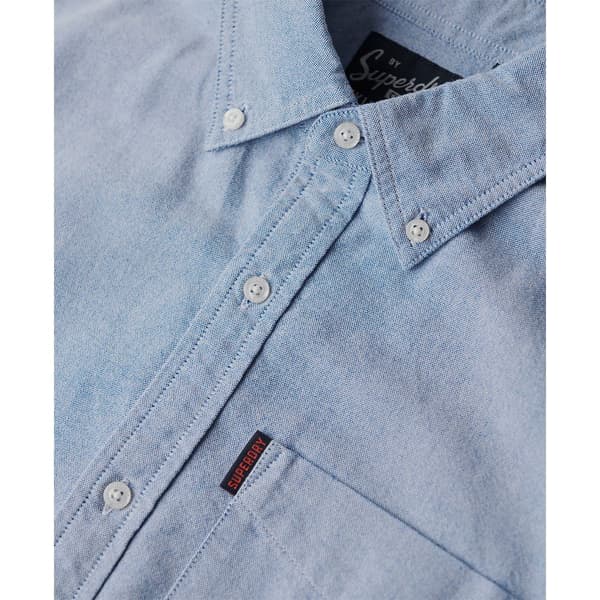 Superdry Vintage Oxford Lyhythihainen Paita Sininen S Mies