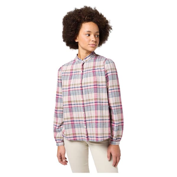 Wrangler 112350325 Pintuck Bluse Rosa XS Kvinde