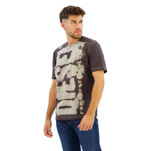 Diesel T Adjust Q4 T-shirt Med Korta ärmar Brun XS Man