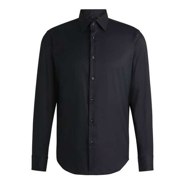 Boss P-joe-kent-c1-222 Skjorte Med Lange ærmer Sort 42 Mand