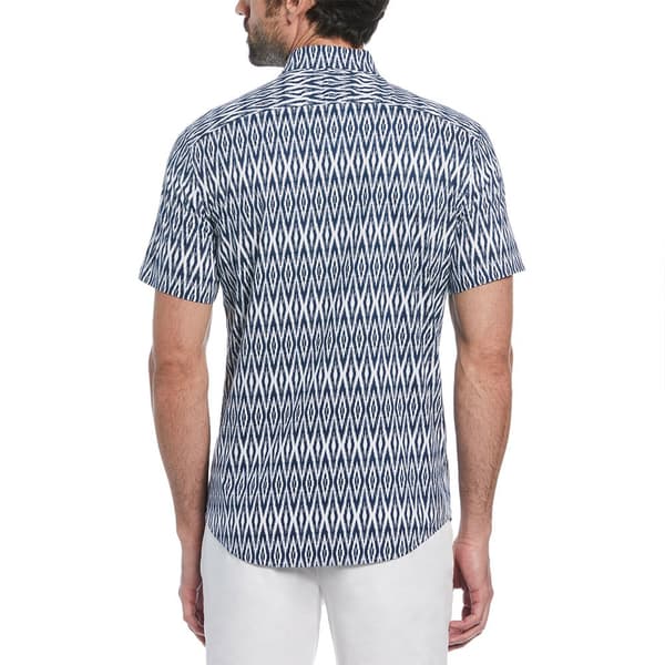Original Penguin Ev Aop Diamond Geo Kortärmad Skjorta Blå XL Man