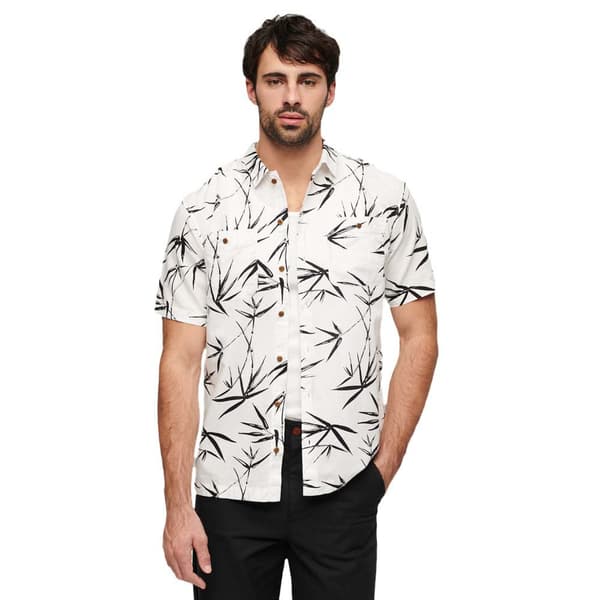 Superdry Beach Kortärmad Skjorta Flerfärgad S Man
