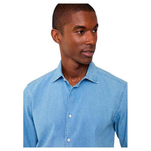 FaÇonnable Cl Sp Indigo Eoe Skjorte Med Lange ærmer Blå 3XL Mand