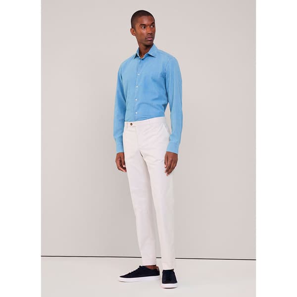 FaÇonnable Cl Sp Indigo Eoe Skjorte Med Lange ærmer Blå 3XL Mand