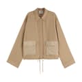 Miniatyrbillede 1 af 2: Scotch & Soda Utility Fluid Skjorte Med Lange ærmer Beige 36 Kvinde