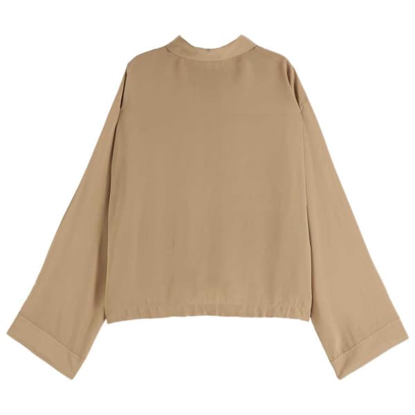 Scotch & Soda Utility Fluid Skjorte Med Lange ærmer Beige 40 Kvinde
