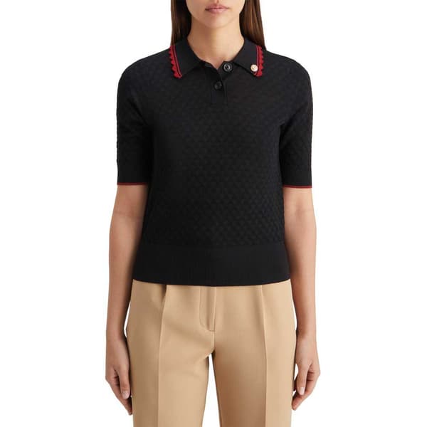 Scotch & Soda 177715 Lyhythihainen Pikeepaita Musta XS Nainen