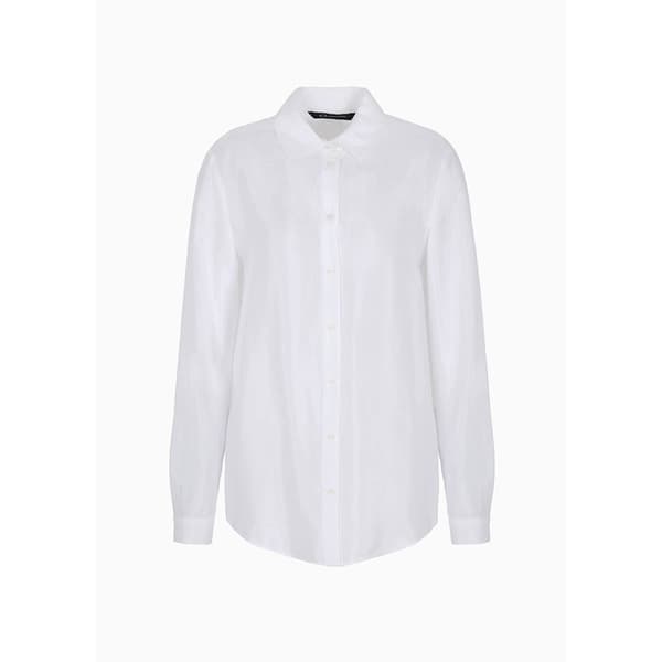 Armani Exchange 8nyc60_ynvyz Skjorta Med Långa ärmar Vit M Kvinna