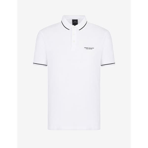Armani Exchange 8nzffm_zj5dz Kortärmad Polotröja Vit M Man