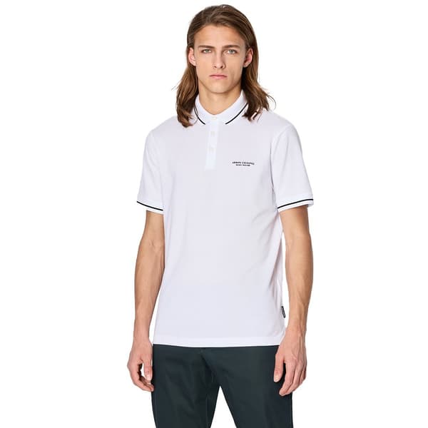 Armani Exchange 8nzffm_zj5dz Kortärmad Polotröja Vit M Man