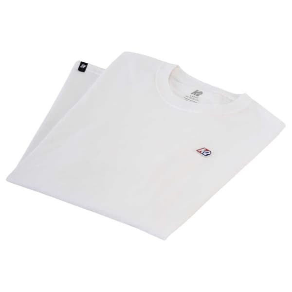 K2 Embroidery T-shirt Med Korta ärmar Vit XL Man