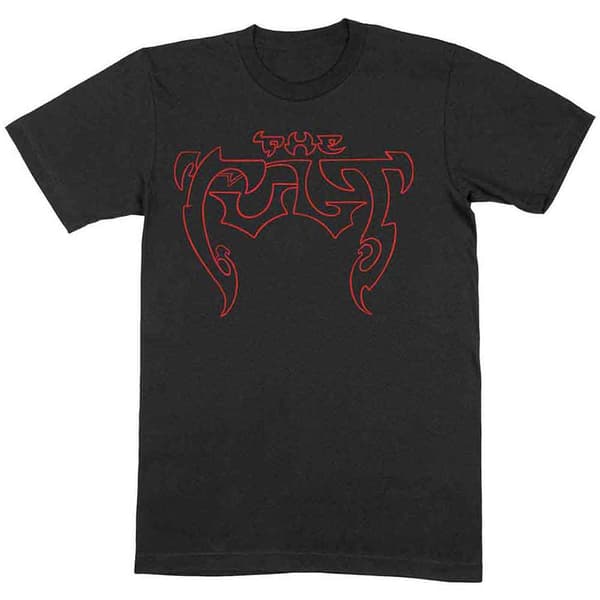 The Cult Outline Band Logo T Shirt Black M