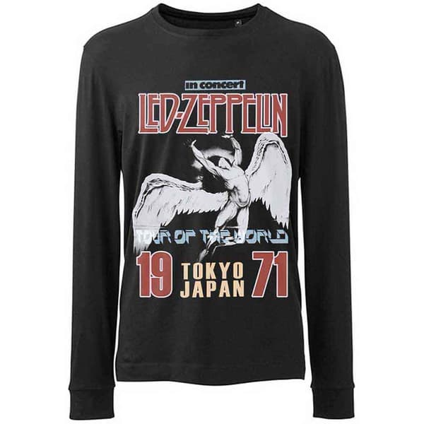 Led Zeppelin Japanese Icarus Long Sleeve T Shirt Black M