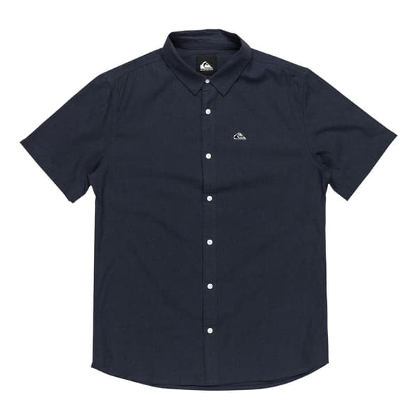 Quiksilver Mw Premium Stretch Kortärmad Skjorta Blå M Man