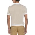 Miniatyrbild 2 av 3: Original Penguin Ao Jacquard 1/4 Zip Kortärmad Polotröja Beige M Man