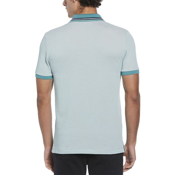 Original Penguin Birdseye Pique Tipped Kortärmad Polotröja Blå M Man
