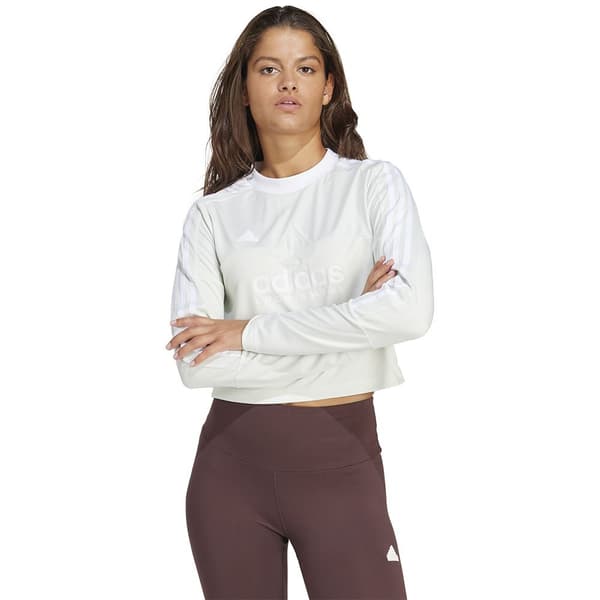 Adidas Tiro T-shirt Med Lång ärm Vit M Kvinna