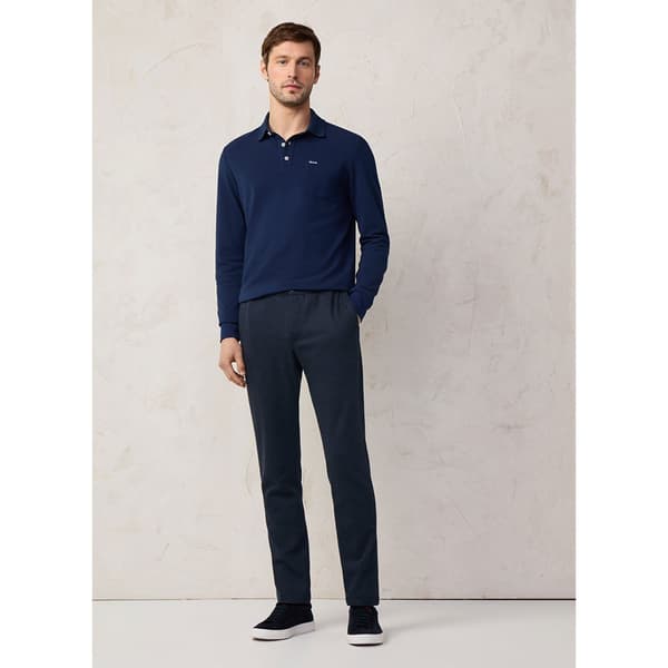 FaÇonnable Fm540486 Pikétröja Med Lång ärm Blå XL Man