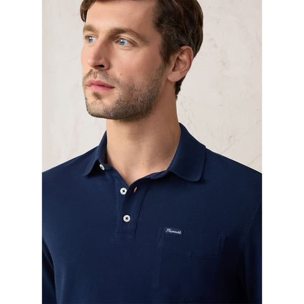 FaÇonnable Fm540486 Pikétröja Med Lång ärm Blå L Man