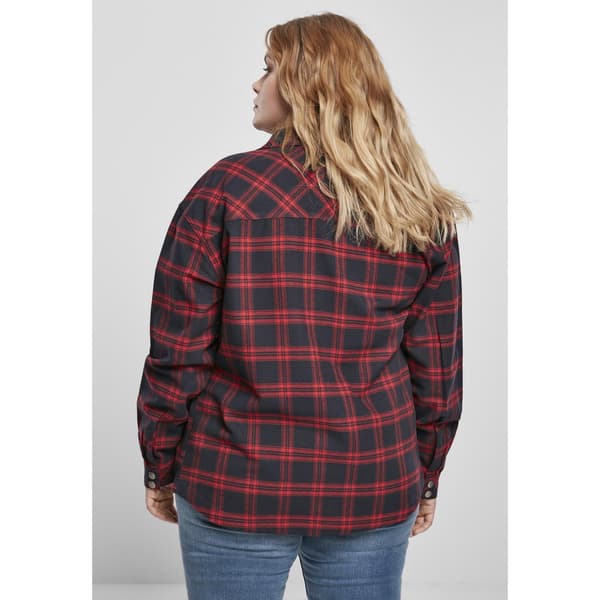 Urban Classics Oversized Over Skjorte Blå 5XL Kvinde