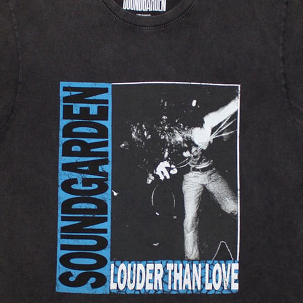 Soundgarden Louder Than Love Stone Wash T Shirt
