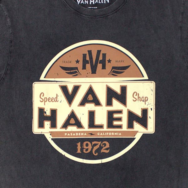 Van Halen Speed Shop Stone Wash T Shirt