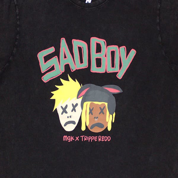 Machine Gun Kelly Sad Boy Stone Wash T Shirt